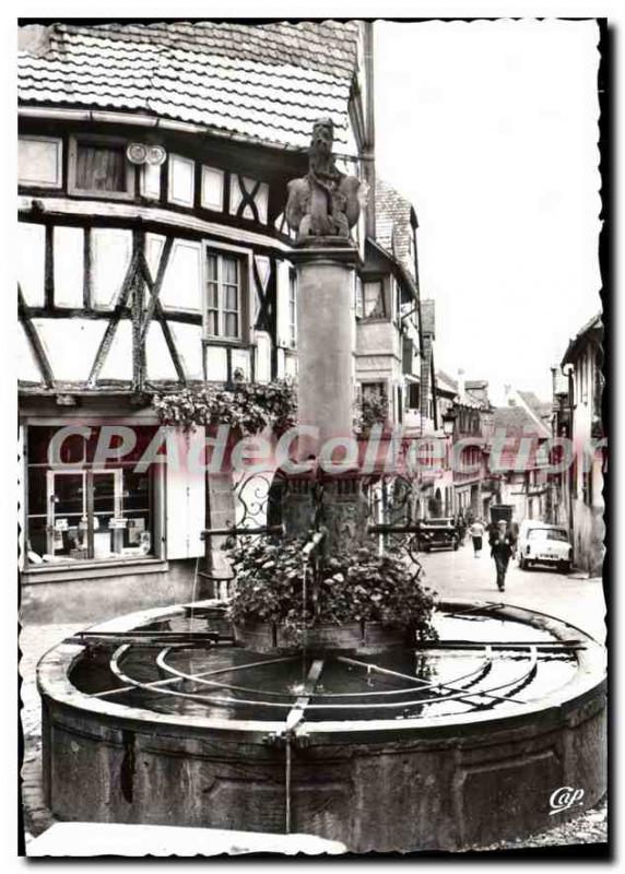 Modern Postcard Riquewihr Haut Rhin La Fontaine Sinnbrunnen