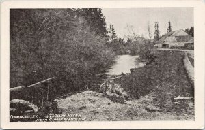 Tsolum River near Cumberland BC Comox Valley Vancouver Island Litho Postcard G27