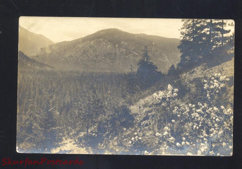 RPPC EPHRATA WASHINGTON MOUNTAIN SCENE WITHROW WASH. REAL PHOTO POSTCARD