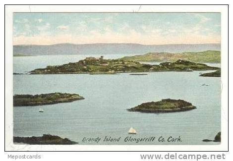 Brandy Island, Glengarriff Co. Cork,Ireland,00-10s, Sailboat & Castle