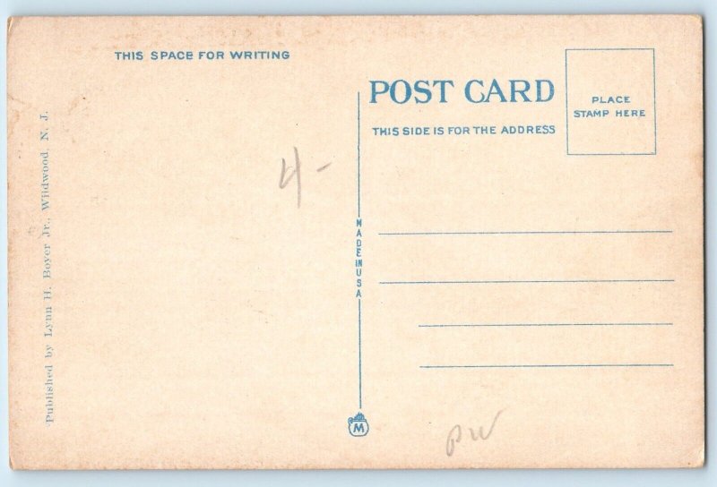 c1940 Wildwood By The Sea New Jersey NJ Vintage Postcard Hotel Seville Building