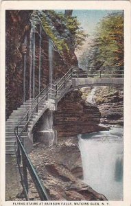 New York Watkins Glen Flying Stairs At Rainbow Falls