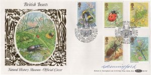 Gordon Beningfield British Insects Hand Signed First Day Cover FDC