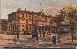 Germany Chemnitz Hauptbahnhof Vintage Postcard C171