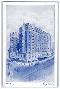 c1920 Aerial View Hotel Gary Building Gary Indiana IN Vintage Antique Postcard 