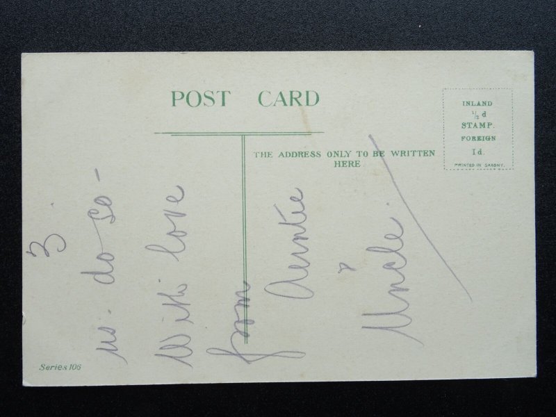 Monkey Orchestra & Conductor Theme ATTENTION GENTLEMEN c1907 Postcard