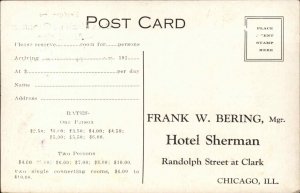 Chicago IL Hotel Sherman Coin Machine Operators Convention 1930 Postcard