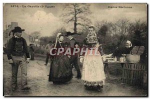 Old Postcard Folklore Dance Breton gavotte