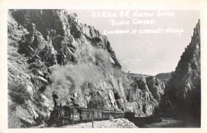 Colorado Curecanti Needle Narrow Guage Black Canyon Train Real Photo PC AA33344