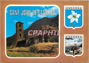 'Postcard Modern Valls d''Andorra Church novel Sant Joan de Caselles'