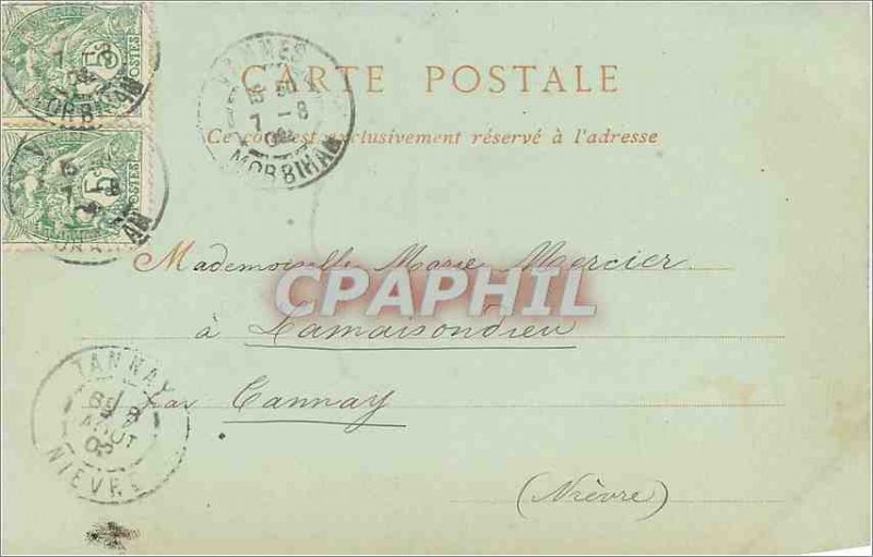 Old Postcard Josselin Ch�teau (1900 card)