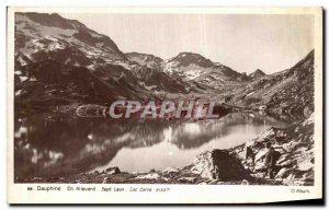 Old Postcard Dauphine Allevard In Sept Laux Lac Carre