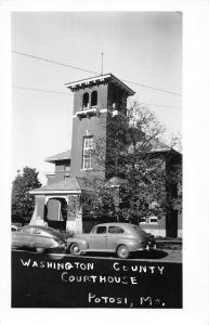 Potosi Missouri Washington Court House Real Photo Antique Postcard K38715