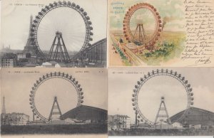 PARIS BIG WHEEL LA GRANDE ROUE France 35 Vintage Postcards pre-1940 (L5782)