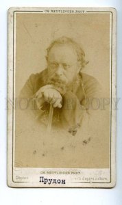 145225 PROUDHON French politician anarchist Vintage PHOTO CDV