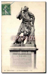 Old Postcard Grenoble Statue of Bayard