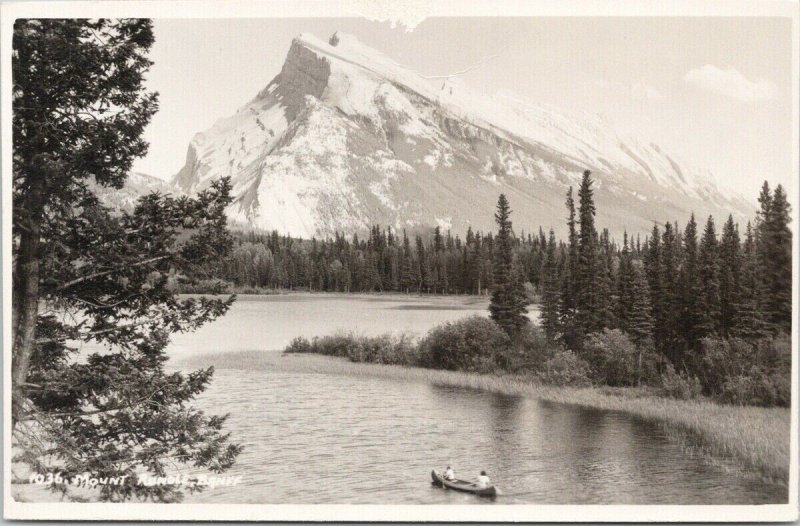 Mount Rundle Banff Alberta Byron Harmon 1036 Real Photo Postcard F49 *as is
