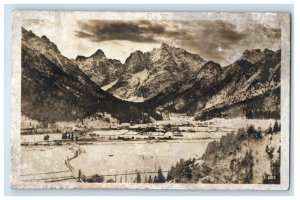 A View Of Kranjska Gora Slovenia RPPC Photo Unposted Vintage Postcard 