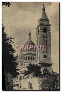 Old Postcard From Paris Basilica Sacre Coeur and the street of the Good
