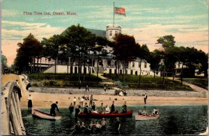 Pine Tree Inn, Onset MA Vintage Postcard D06