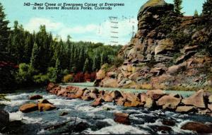 Colorado Denver Mountain Parks Bear Creek At Evergreen Corner Evergreen 1947