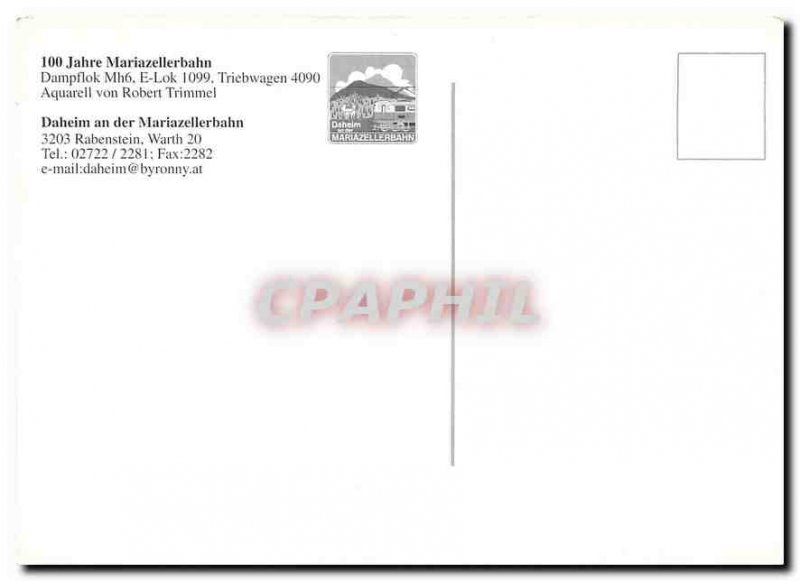Modern Postcard 100 Jahre Mariazelierbahn