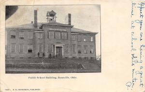 E82/ Byesville Ohio Postcard Guernsey County c1910 Public School Building 4