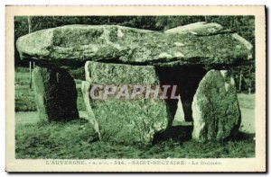 Old Postcard Megalith Dolmen Auvergne Saint Nectaire The dolmen