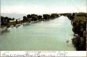 Vintage Illinois Postcard - Chicago - Lincoln Park - High Bridge