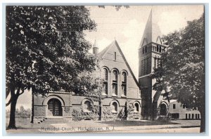 c1910 Methodist Church Hackettstown New Jersey NJ Antique Posted Postcard