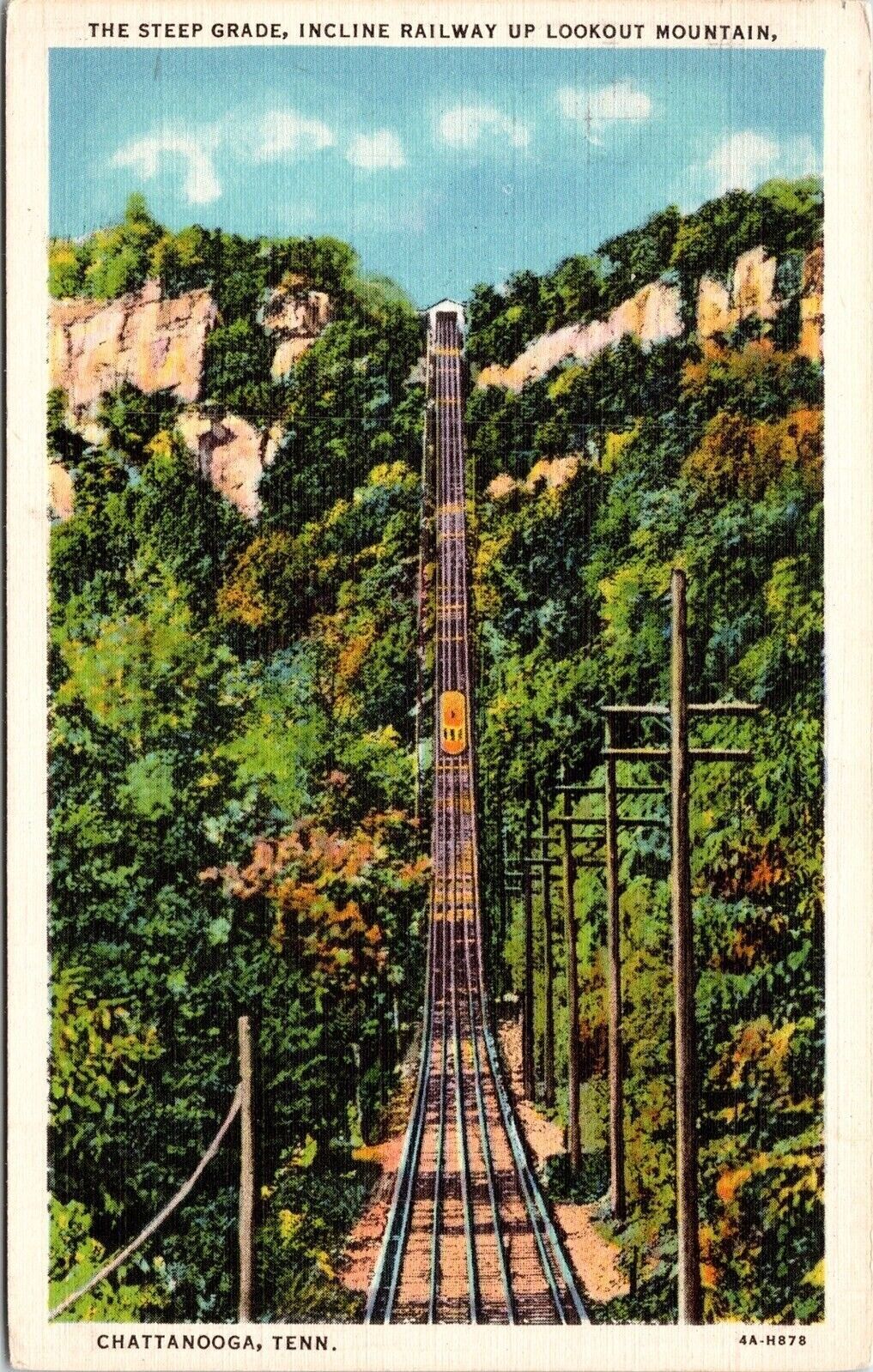 Steep Grade Incline Railway Lookout Mountain Chattanooga Tennessee Tn