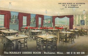 MN, Rochester, Minnesota, Markay Dining Room, Interior View, Curteich No 9B-H469