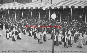 Washington DC, March 3 1913 Suffragette's Parade Foreign Countries Women