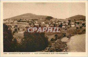 Old Postcard Munster surroundings Overview on Hohrodberg