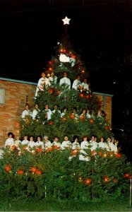 Texas Houston Evangelist Temple Youth Choir Singing Christmas Tree