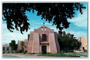 c1960's First Presbyterian Church, Oldest Protestant Church Santa Fe NM Postcard