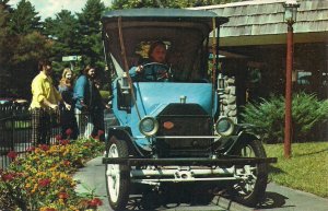 AMUSEMENT PARK Salem NH, Canobie Lake Park, Antique Car Ride, Chrome PC Mid-1960