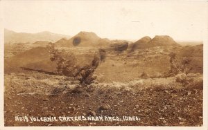 J5/ Arco Idaho Real Photo RPPC Postcard c1930s Volcanic Craters Geology  90