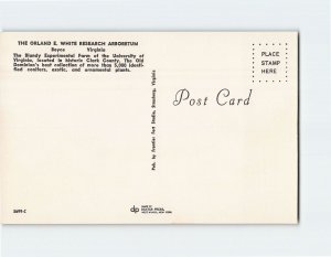 Postcard The Orland E. White Research Arboretum, Boyce, Virginia