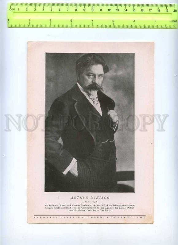 230154 Arthur NIKISCH Hungarian Conductor vintage POSTER