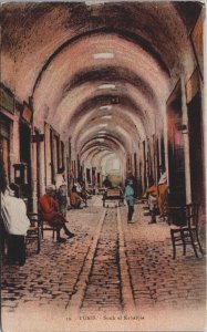 Tunisia Tunis Souk EL Kebabji Vintage Postcard C197