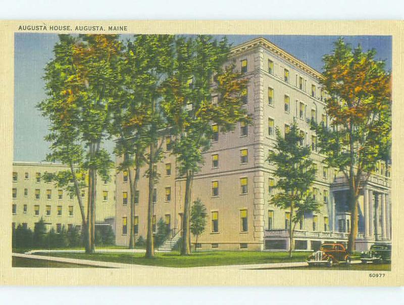 Unused Linen AUGUSTA HOUSE HOTEL Augusta Maine ME hr7197