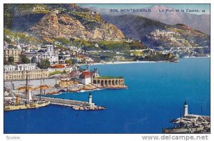 MONTE CARLO, Inside of the Haerbor and view on the Casino, Monaco, 10-20s