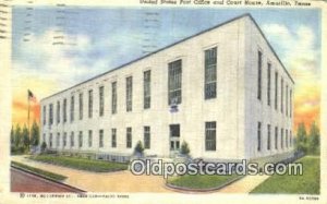 Amarillo, TX USA Post Office 1947 postal marking on front