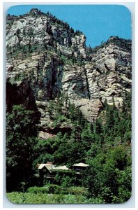 1960 Scenic View Mayhews Oak Creek Lodge Flagstaff Arizona AZ Unposted Postcard