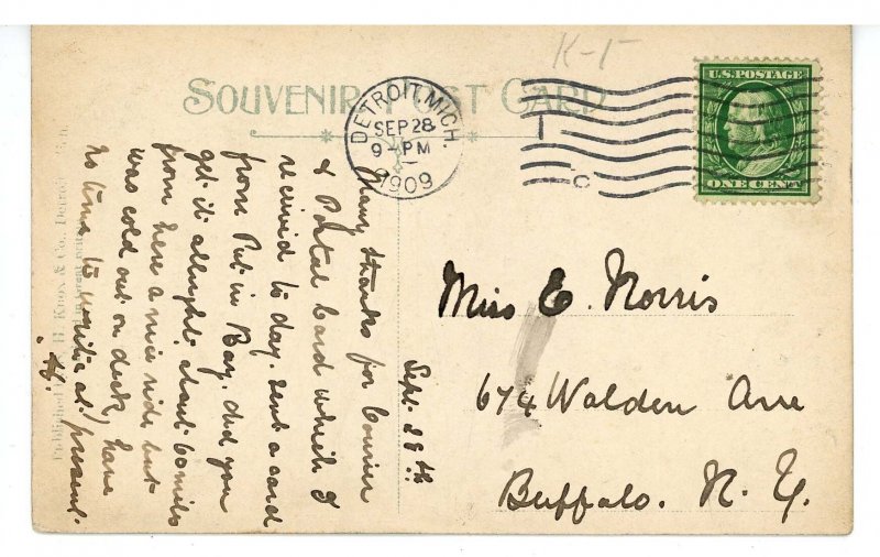 MI - Detroit. Belle Isle Park, Schiller Monument