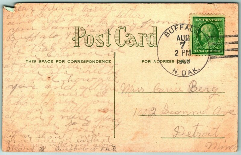 Congregational Church Fargo North Dakota ND 1909 DB Postcard J3