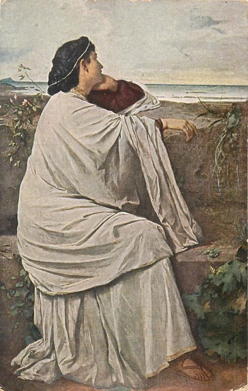 Anselm Feuerbach - Iphigenie Stuttgart 1916 art postcard