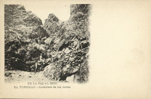 bolivia, BENI, El Tornillo, Cordilliera de los Andes (1899) Postcard