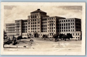 Houston Texas TX Postcard RPPC Photo Drone General Hospital Fort Sam c1940's